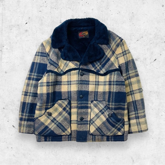 Trailmaster Other - Vtg 60s 70s Trailmaster Fur Lined Plaid Jacket, Heavyweight, Hunting Sherpa, XL